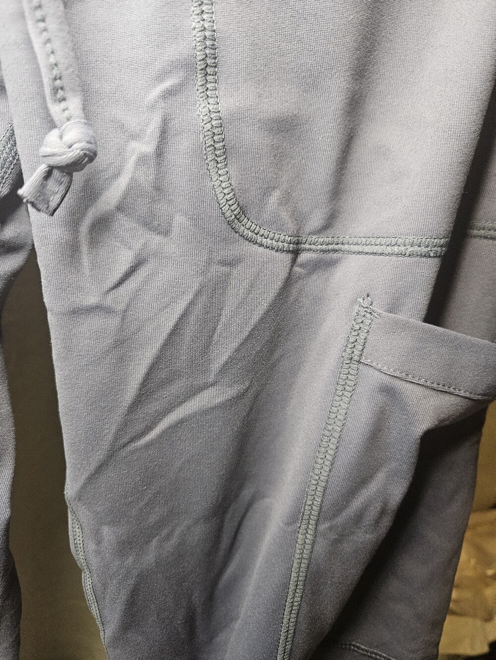 QBK Yoga Scrub Pants Women Five Pocket Cargo Scrub Pan Blue Grey Color Smal New - Picture 6 of 16